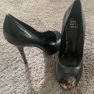 Peep toe heels